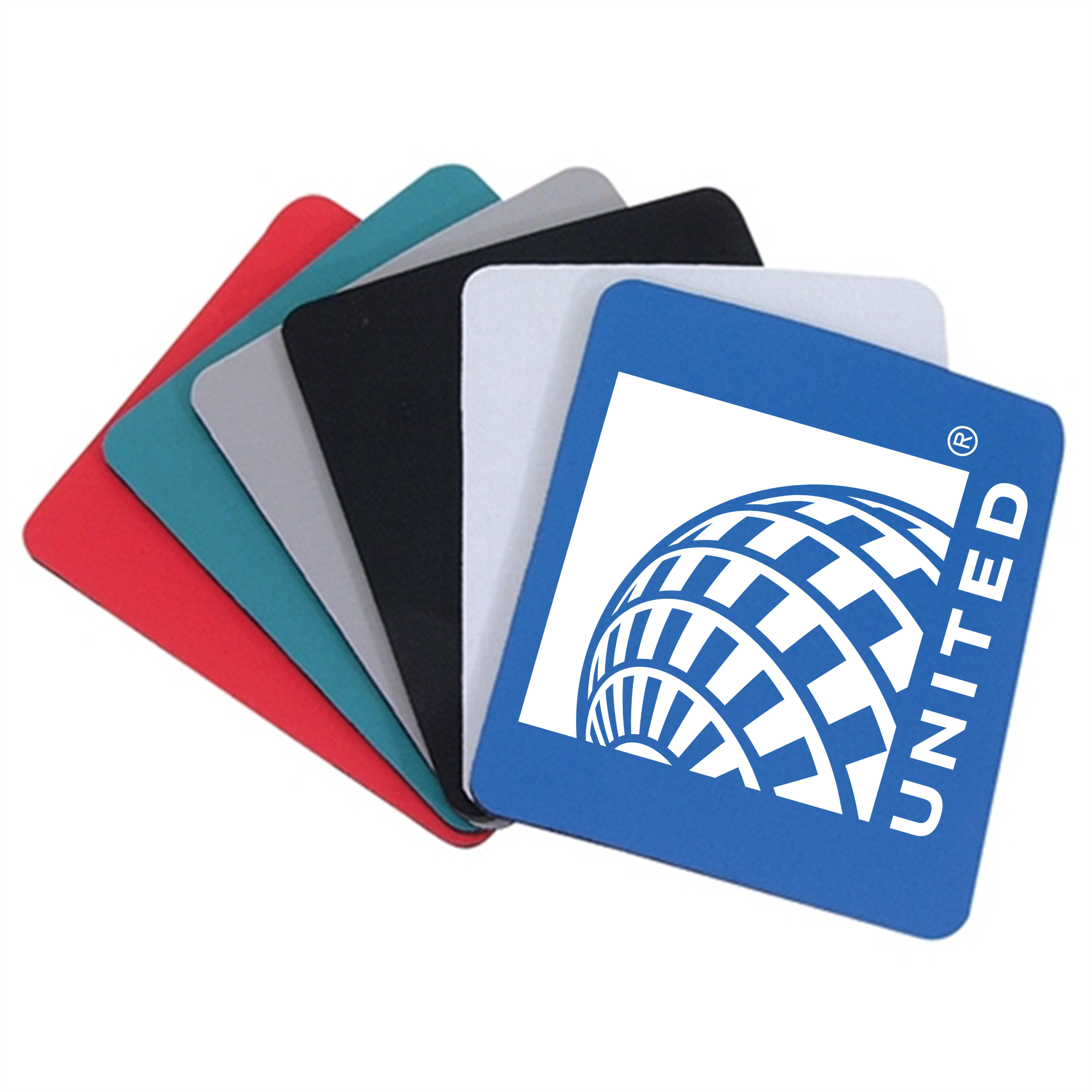 Soft Surface Mouse Pad w/ Rubber Base (7-7/8"x7-1/8"x1/4") 2