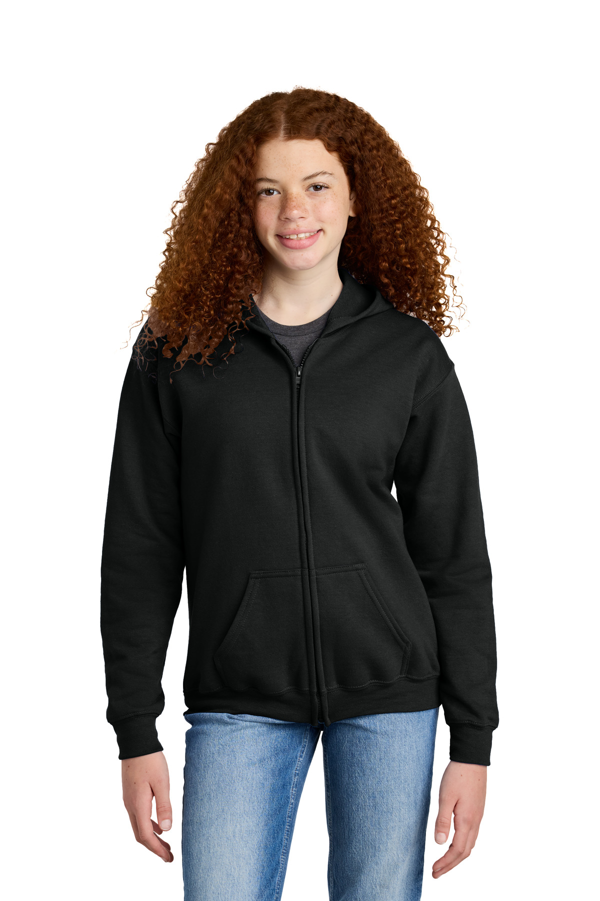 Gildan Youth Heavy Blend Full-Zip Hooded Sweatshirt. 18600B 26