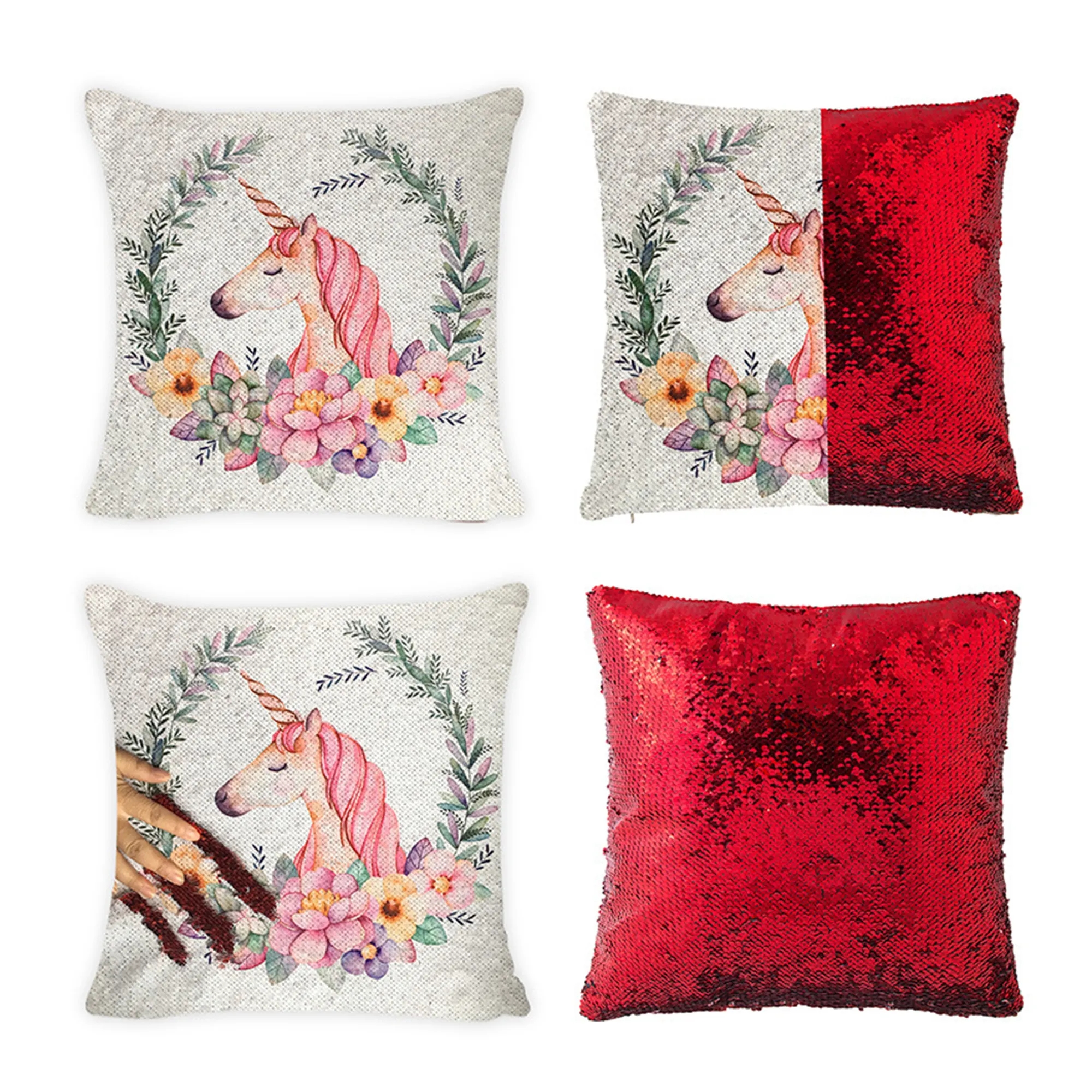 Rush Service Sequin Cushion Case MOQ 20pcs 1