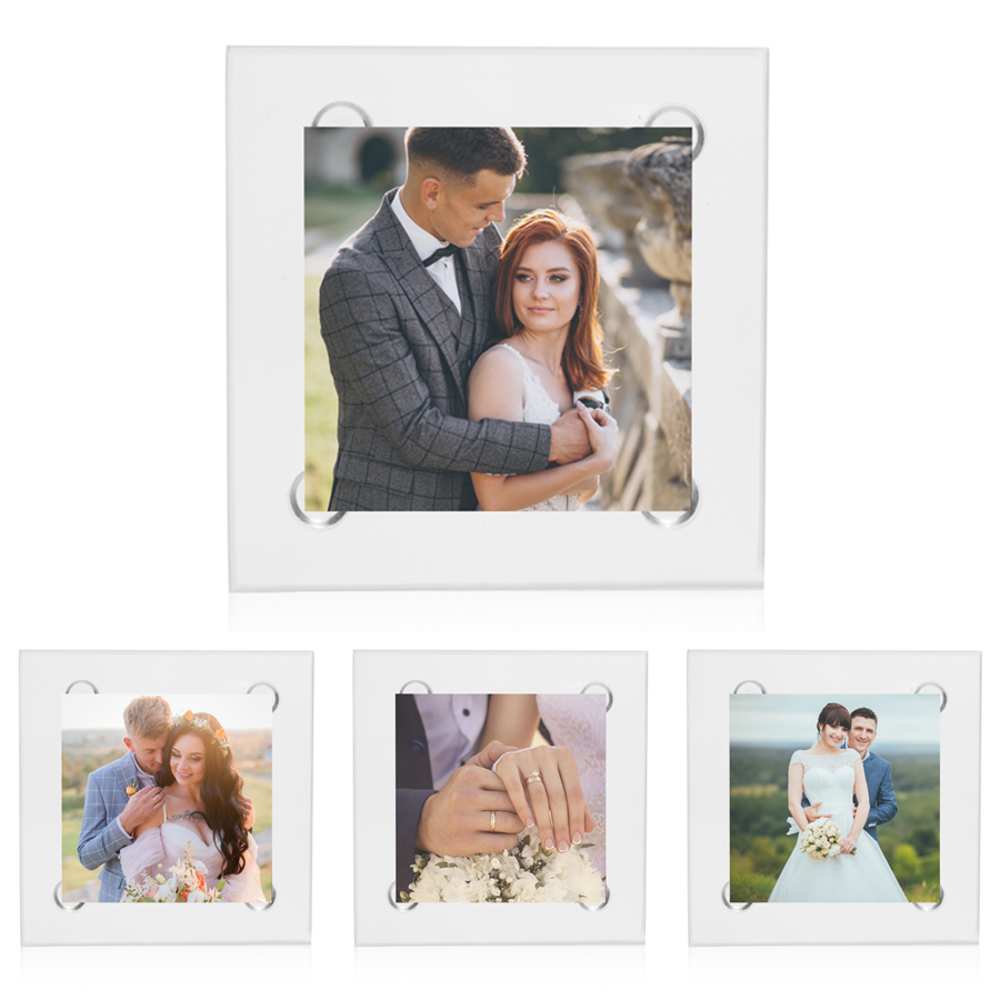 Personalized Square Glass Coasters 5