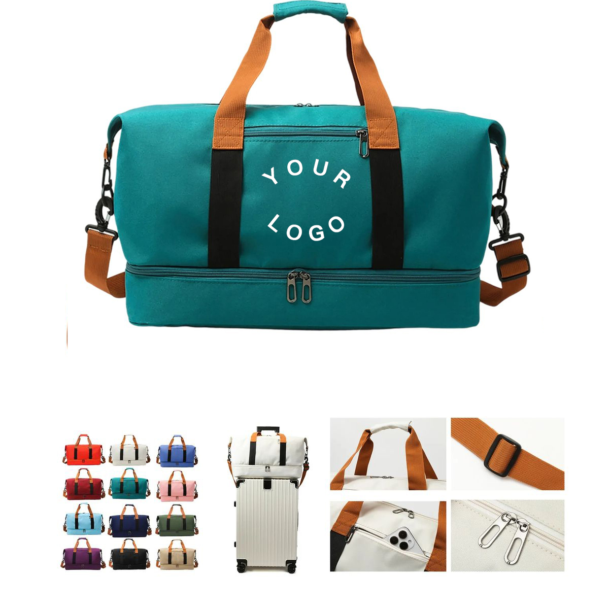 Large Oxford Tote with Organized Storage 16