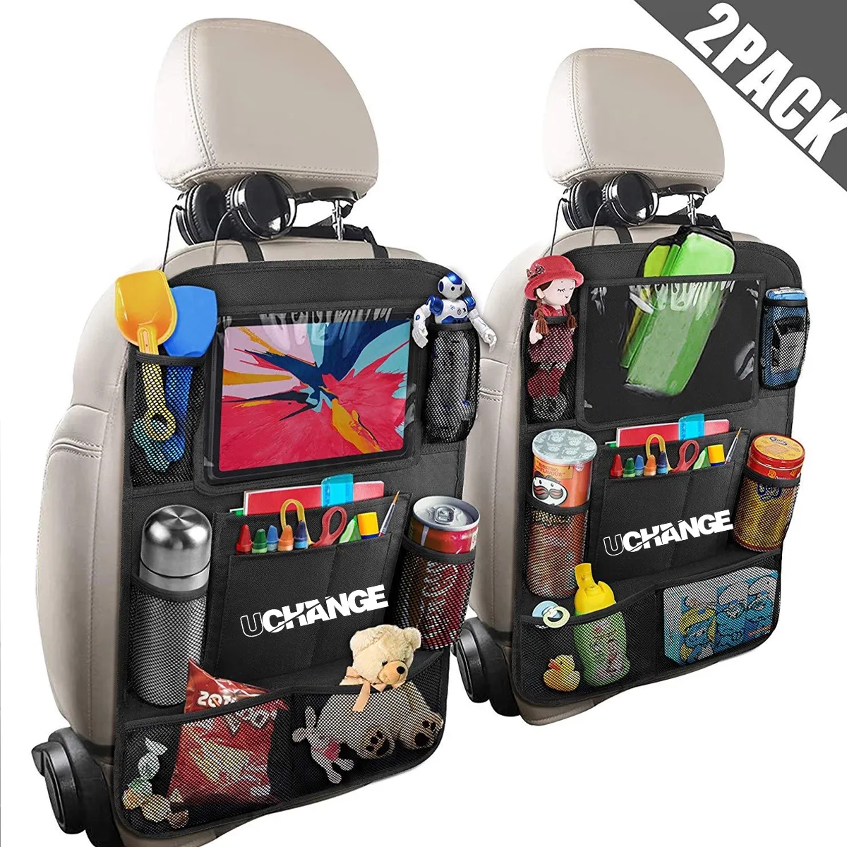 Car Seat Back Organizer With Tablet Pocket 3