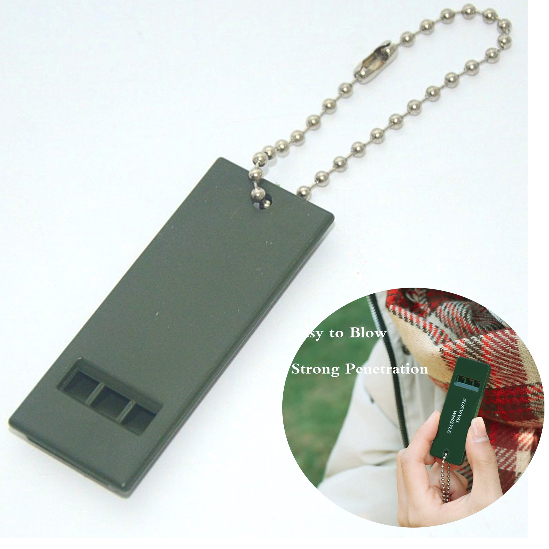 Tri-Band Outdoor Survival Whistle