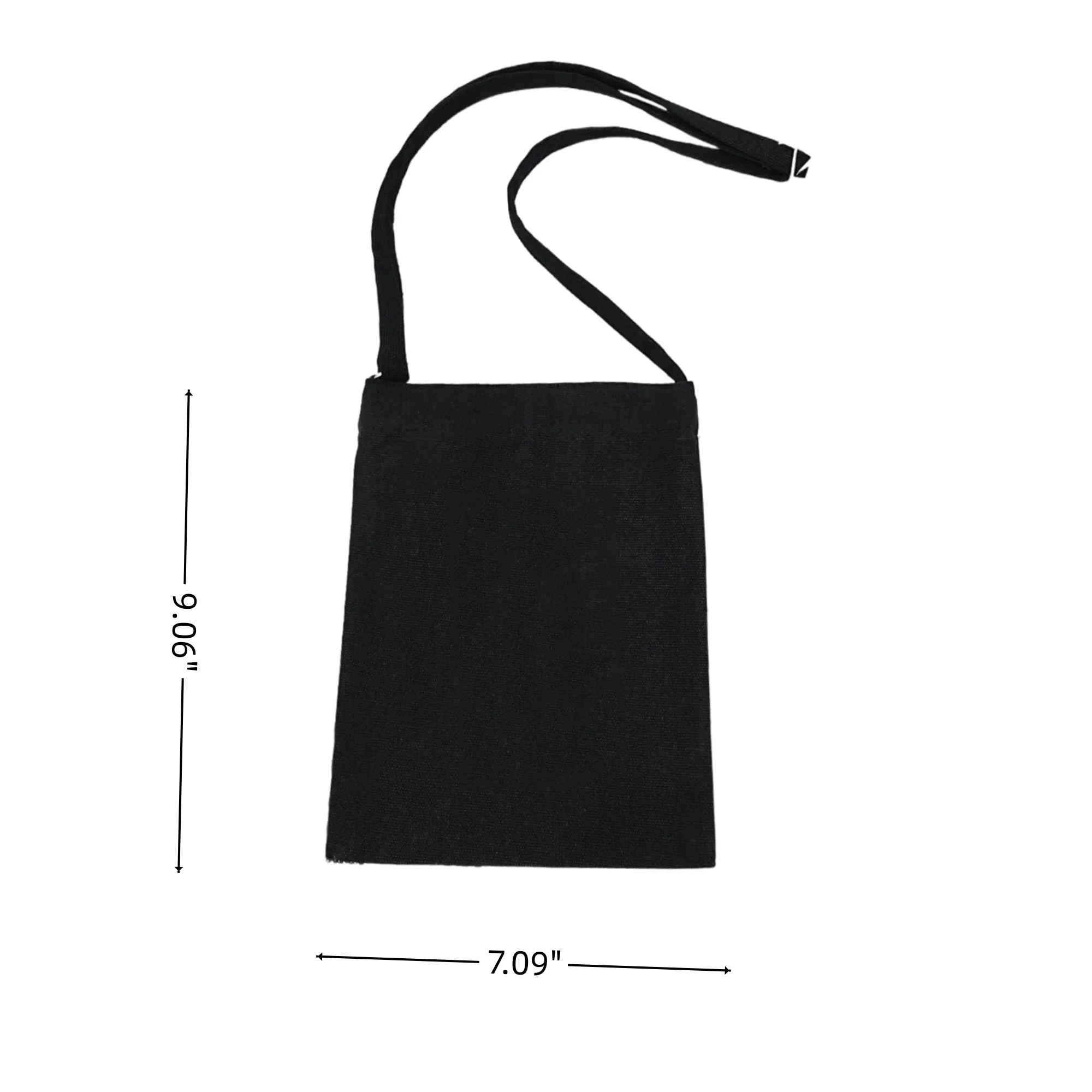 Mini Canvas Shoulder Bag Phone Pouchs With Adjustable Strap 2