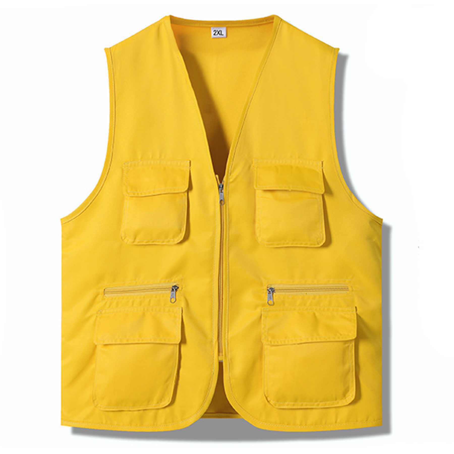 Polyester Multi Pocket Vest Work Clothes 8
