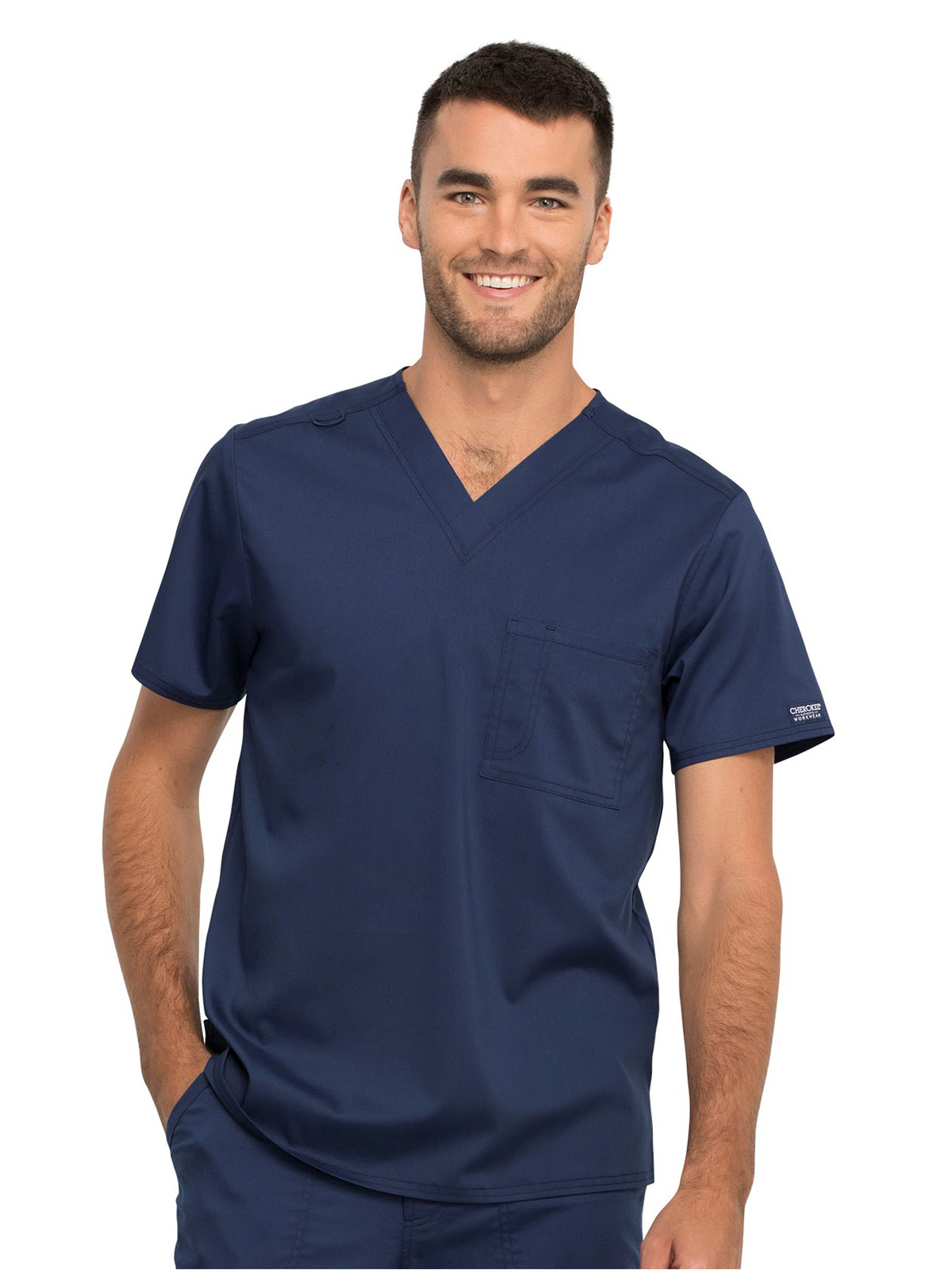 Cherokee - Workwear Revolution - Unisex 1-Pocket Tuckable V-Neck Top 9