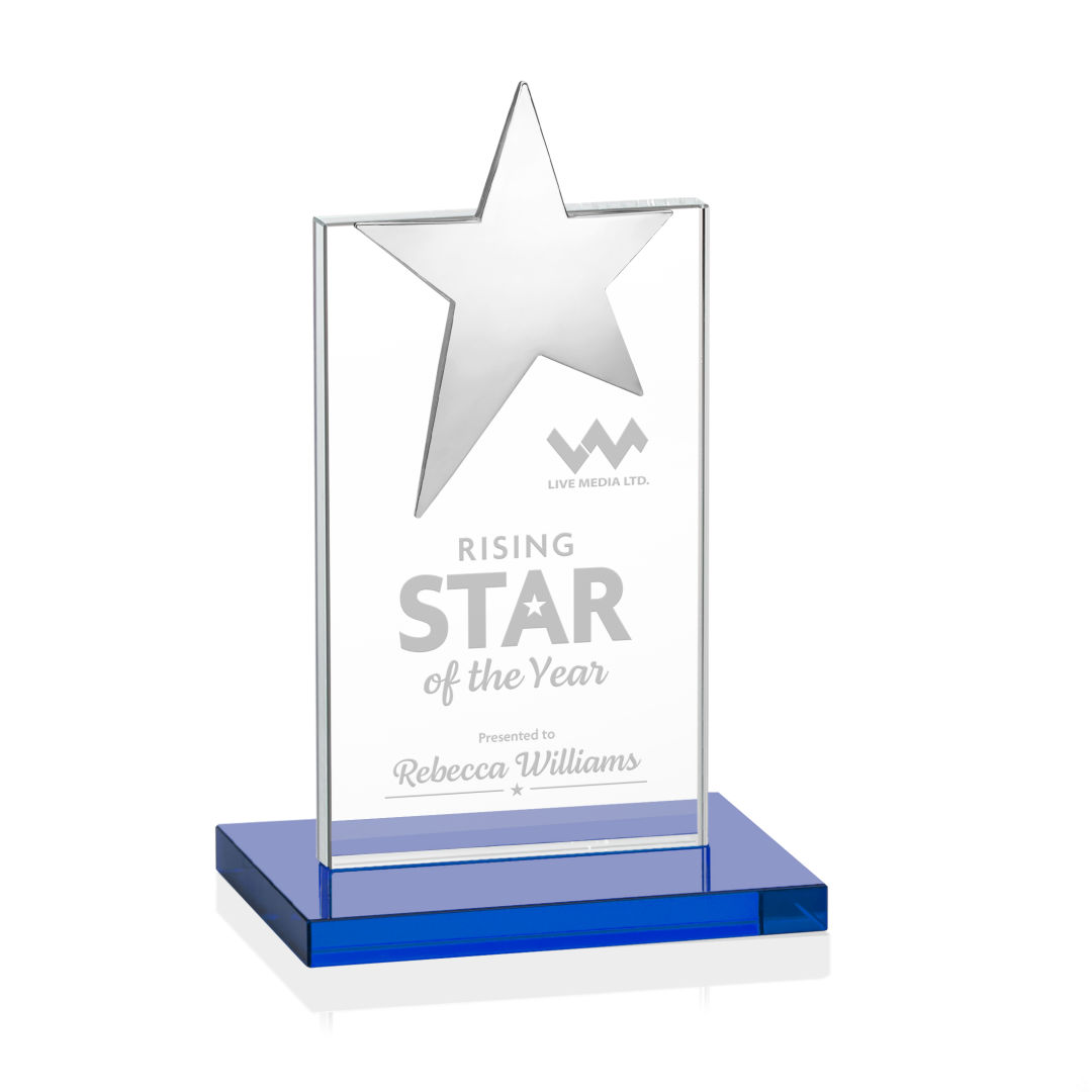 Bryanston Chrome Star Award - Sky Blue 5