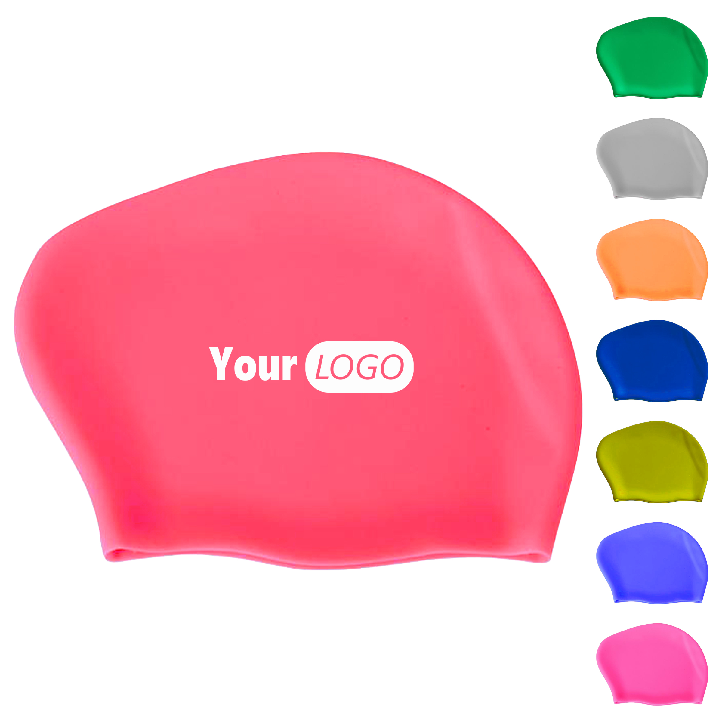 Silicone Long Hair Swim Cap For Comfort And Protection 2