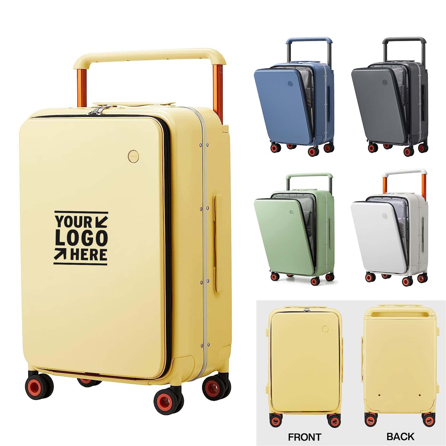 24 Inch Wide Handle Luxury Design PC Hardside Spinner Wheels Travel Luggage 3