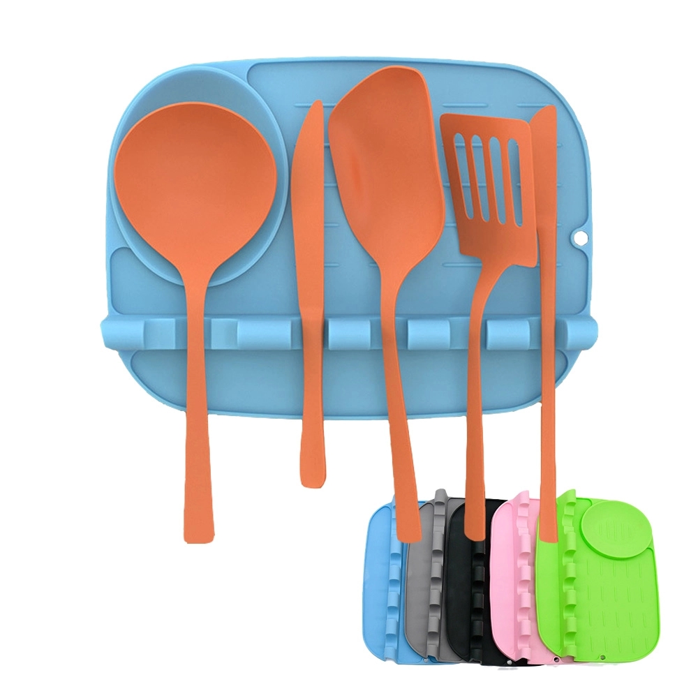 Spoon Fork Knife Pad Holder with Plate 2