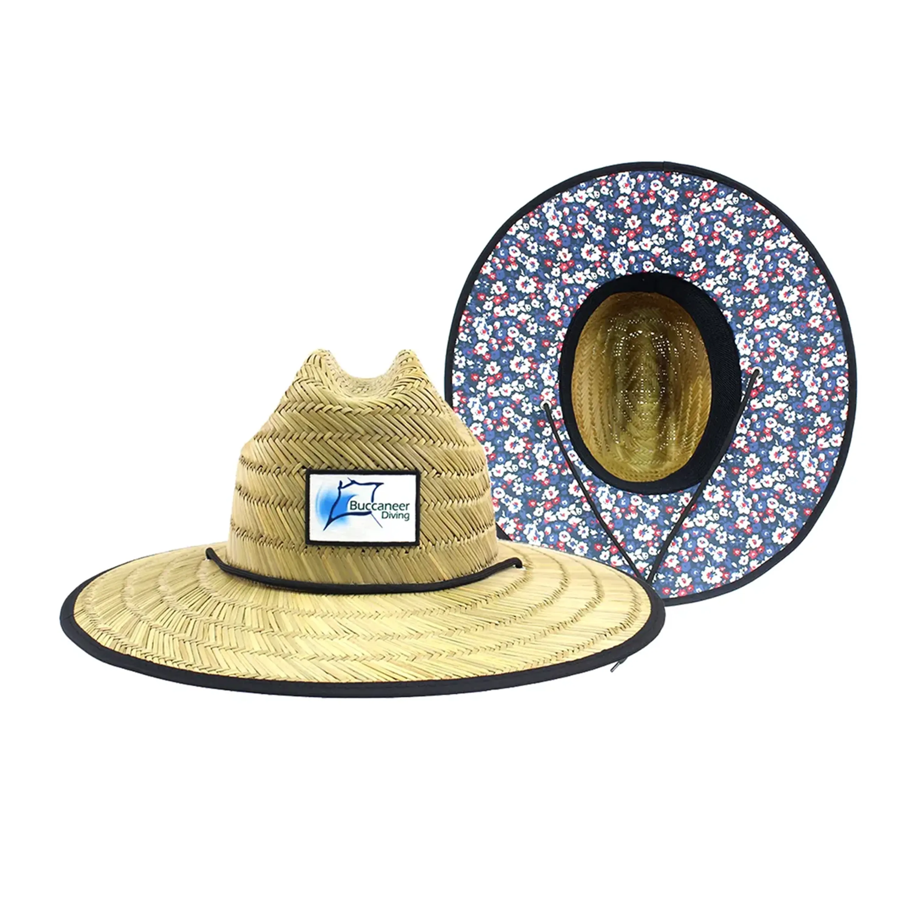 Embroidered Lifeguard Straw Hat 1