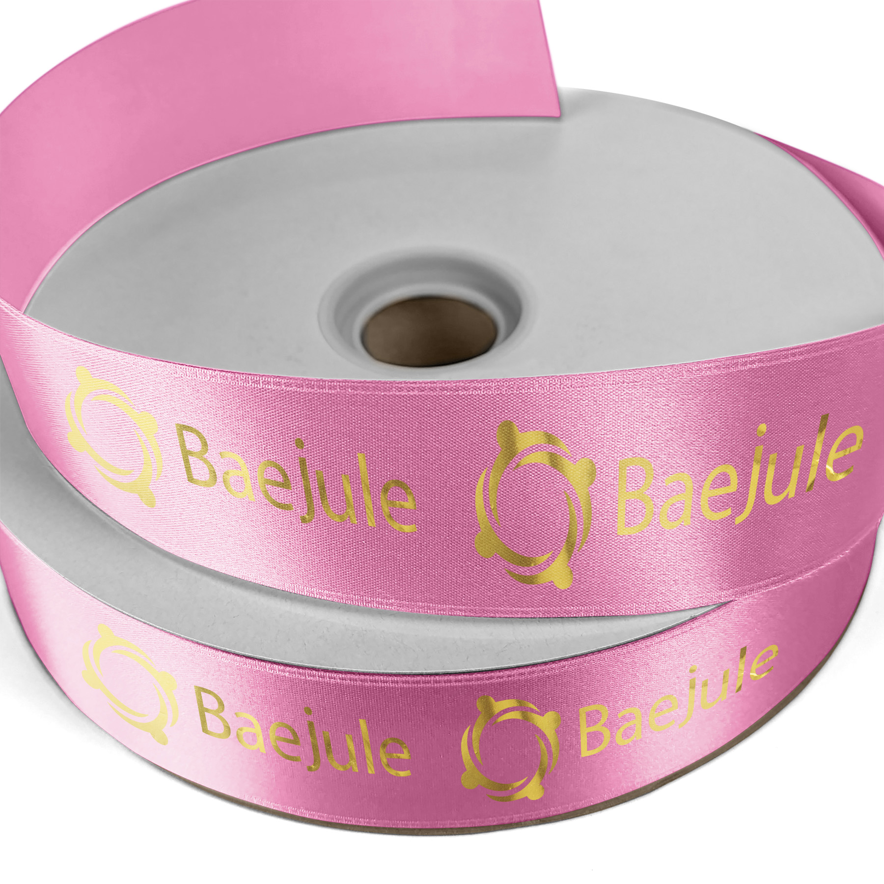 1 1/2" Badge Satin Ribbon - 100yd Roll - Foil Print 31