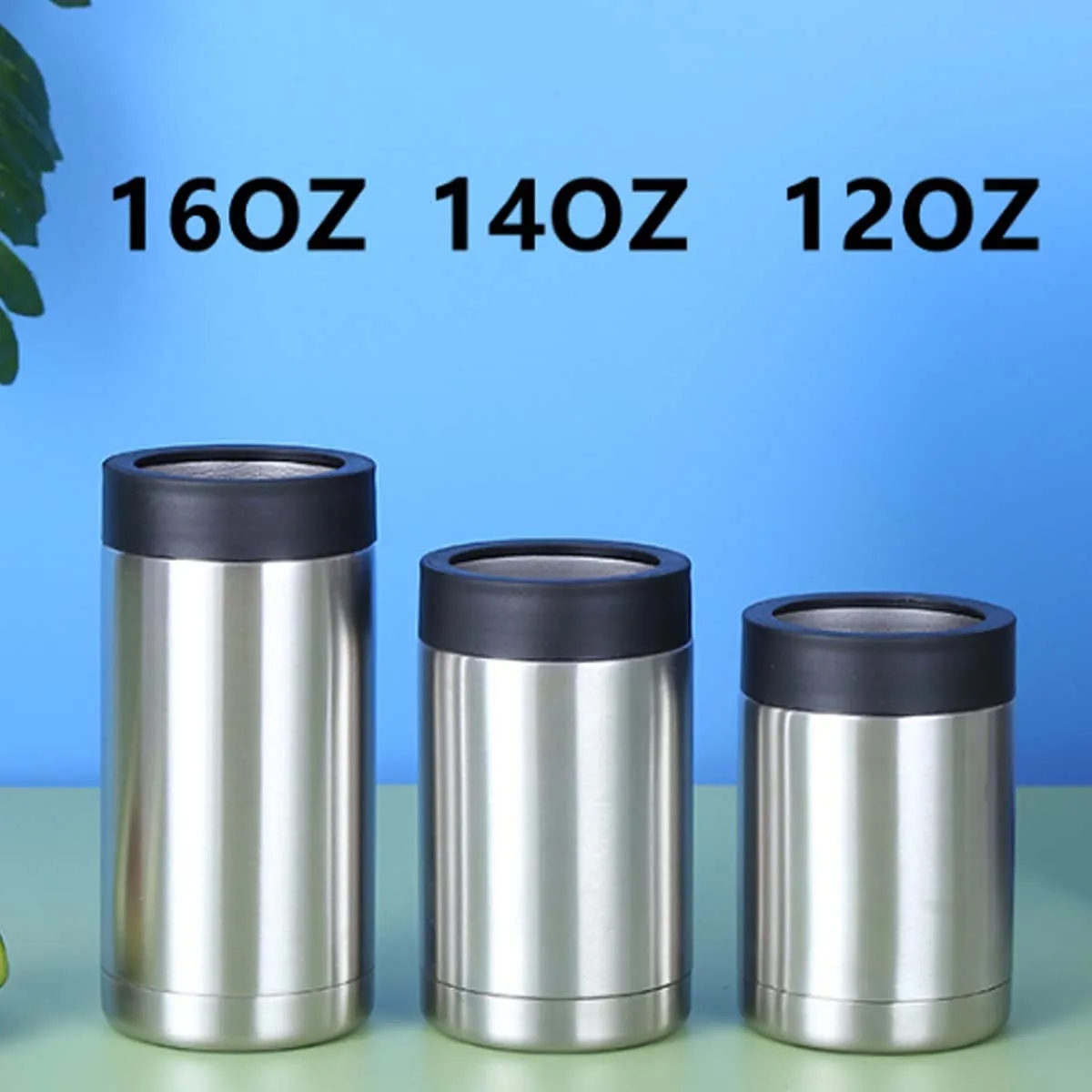 12 oz. Can Cooler Stainless Steel Insulated Universal Holder 3