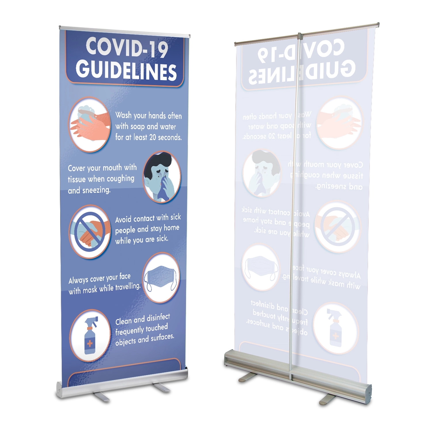 Economy Roll Up Banner Stand  (24" x 60") 4