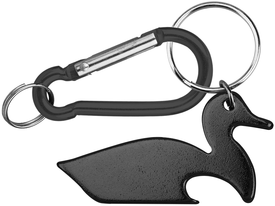 Duck shape bottle opener with key chain and carabiner 5