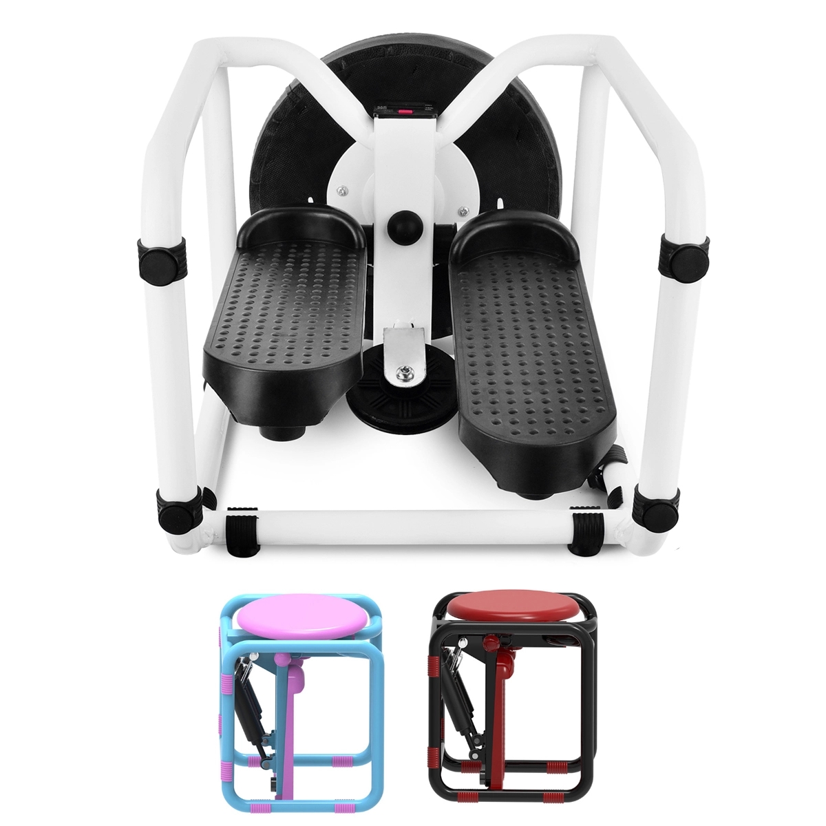 Mini Twist Stepper Workout Chair Seat With Resistance Bands 5