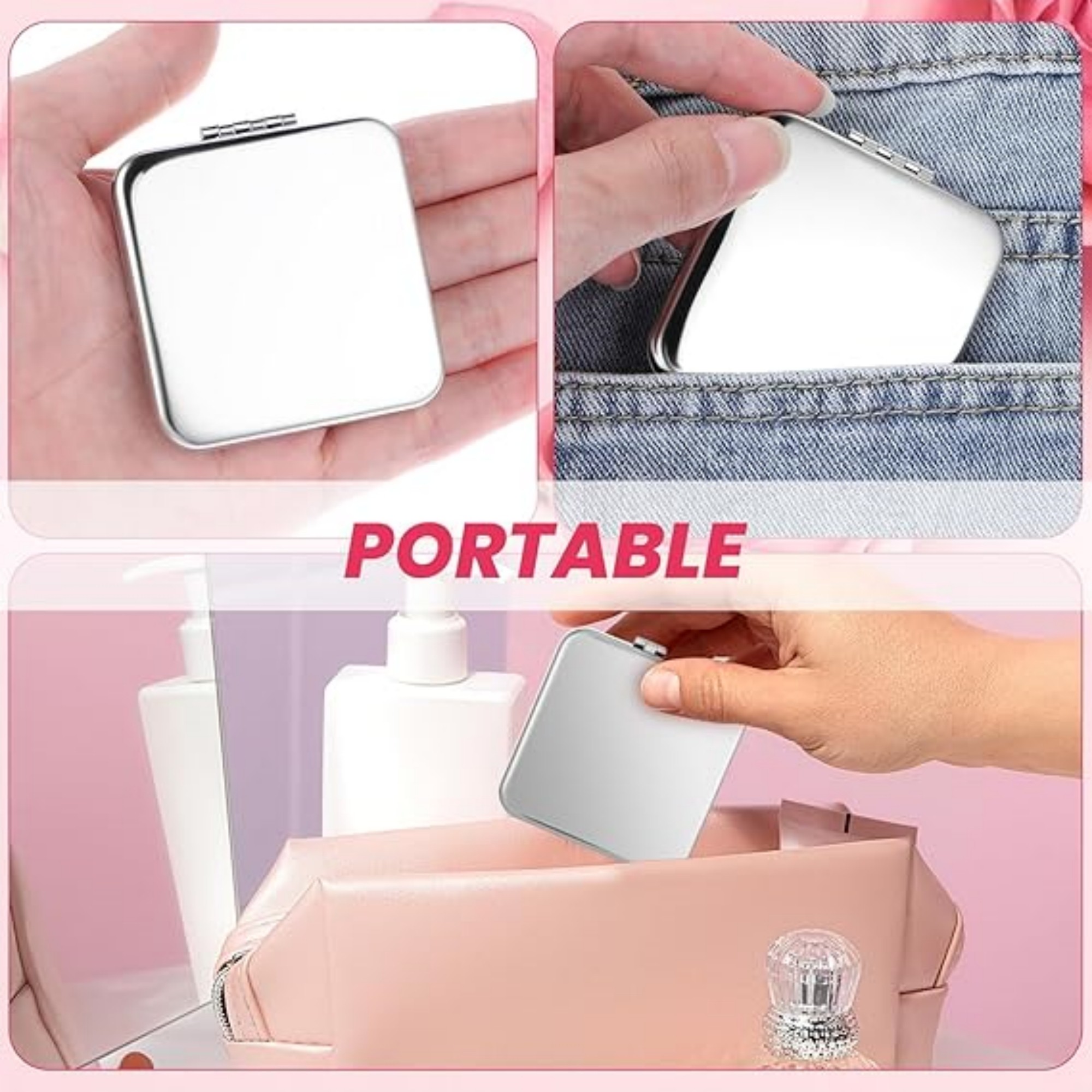 Travel Makeup Mirror Square 5