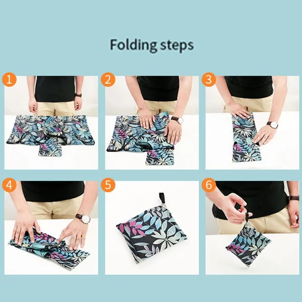 Extra-Large Reusable Foldable Grocery Tote Bags - Full Color 5