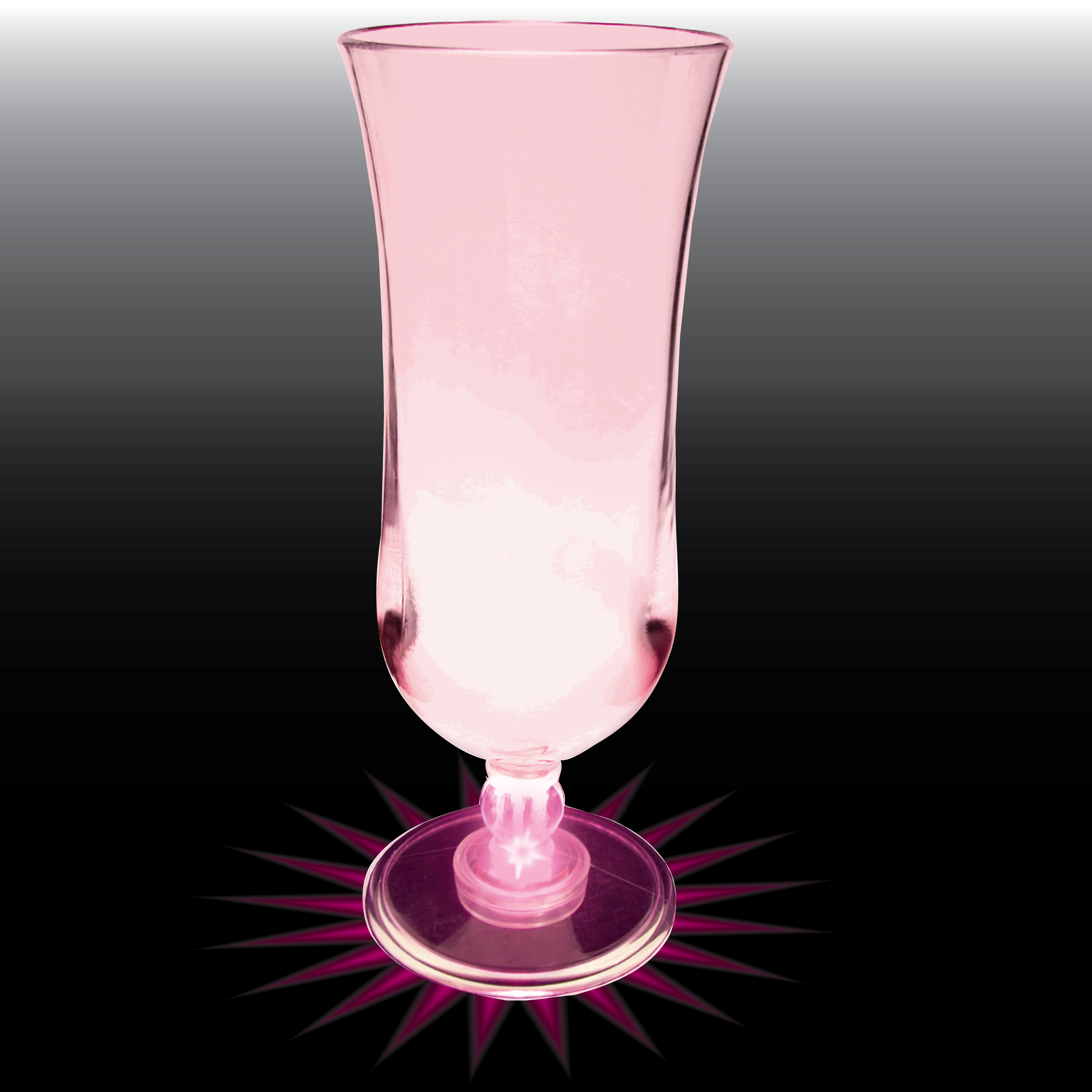 15oz Light Up Plastic Hurricane Glass 9