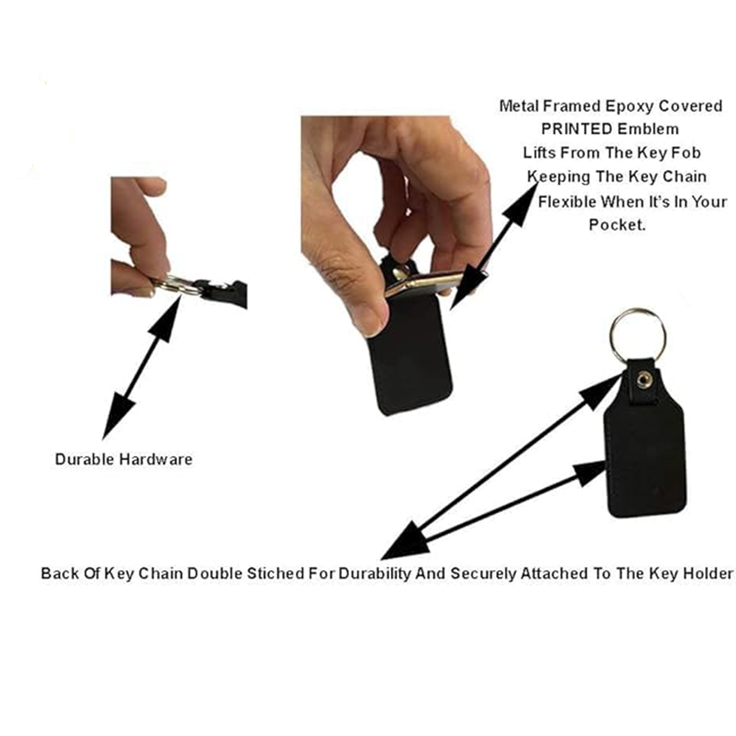 PU Leather Keychain 3