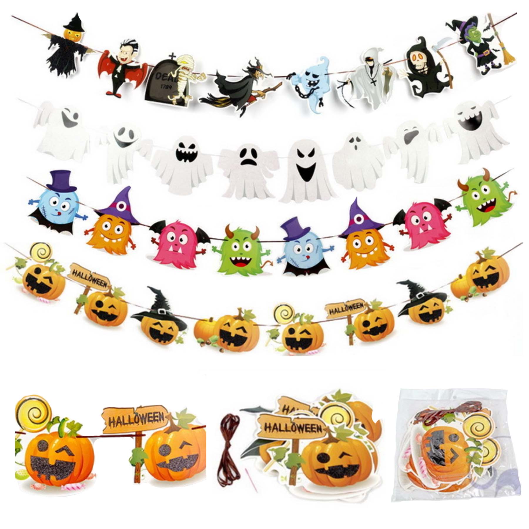 Halloween Flag Hanging Decorative Picture 1