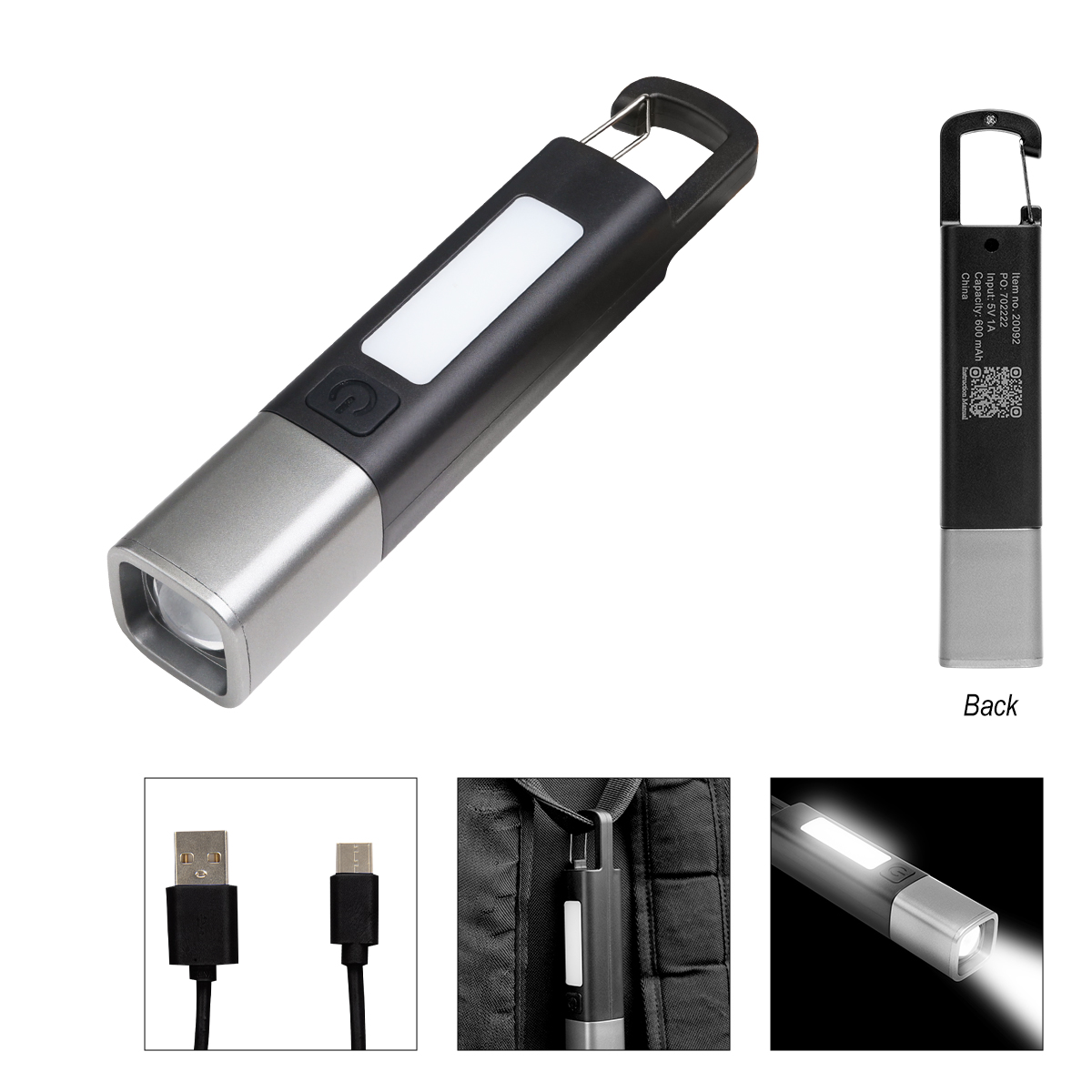 Trailblazer Rechargeable COB Flashlight 2