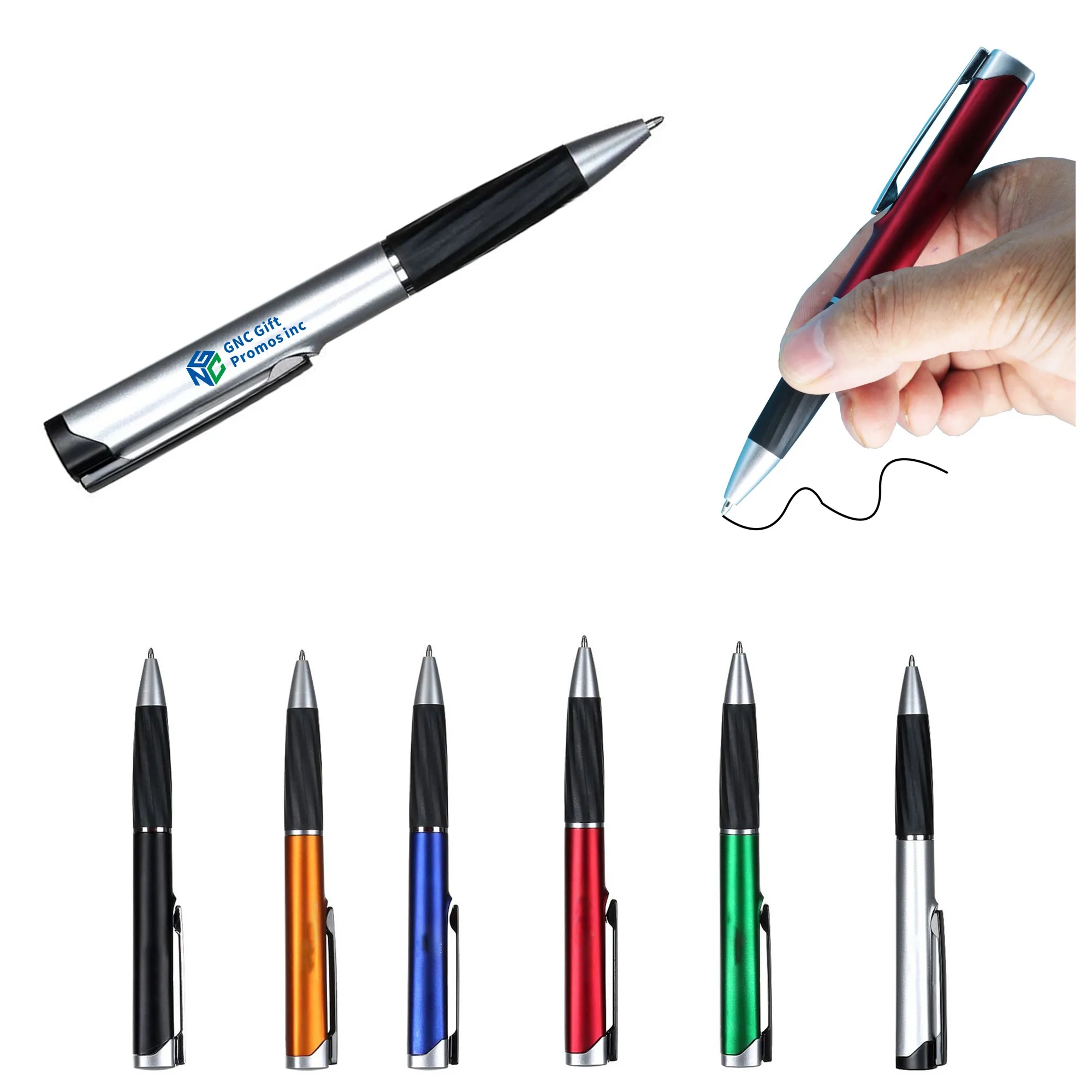 Promotional LED Light Up Gift Soft Touch Screen Pen 3