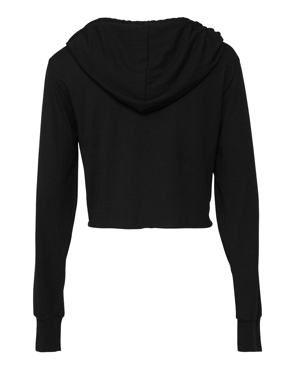 Women's Triblend Crop Long Sleeve Hoodie Tee - 8512 21