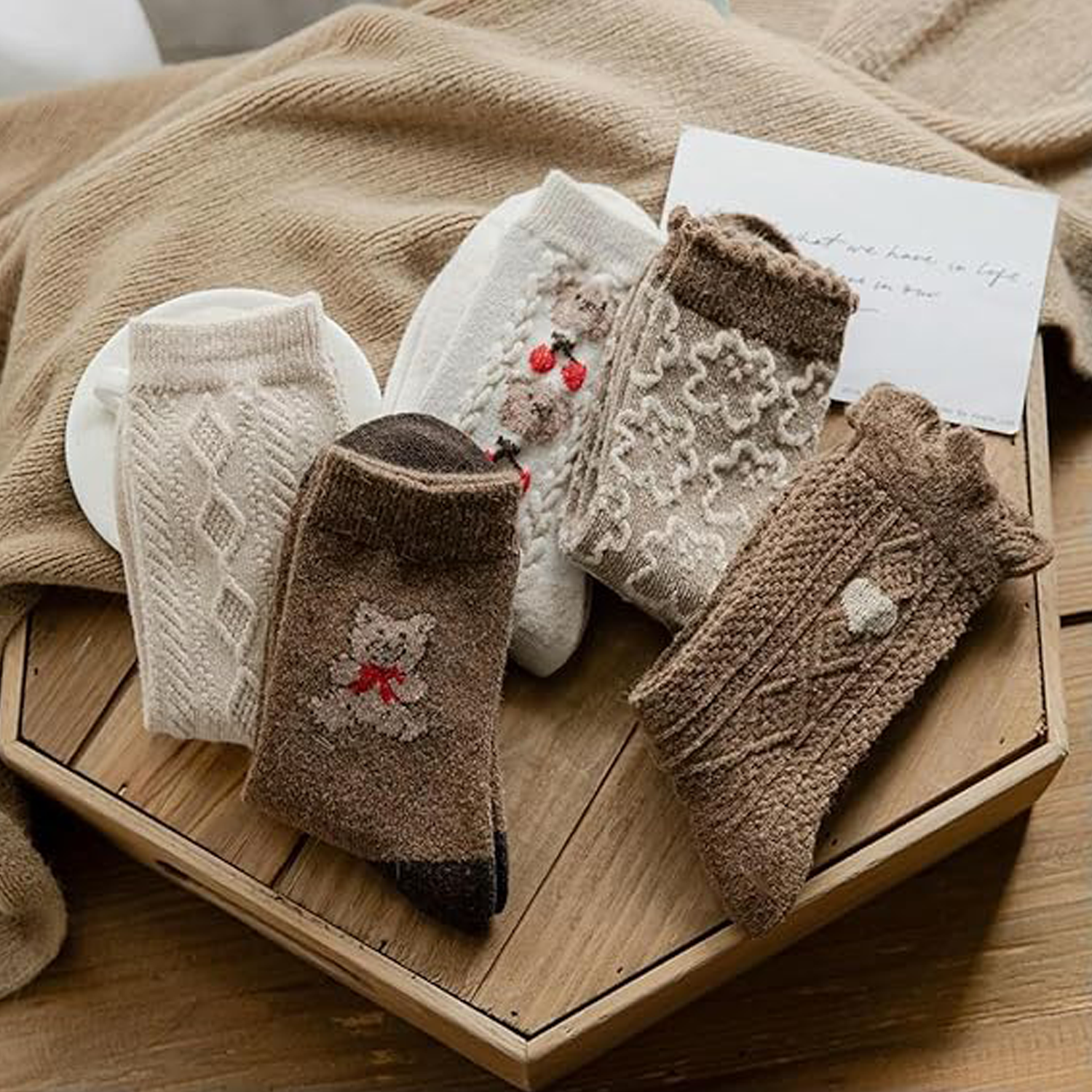 Cute Bear Socks 5