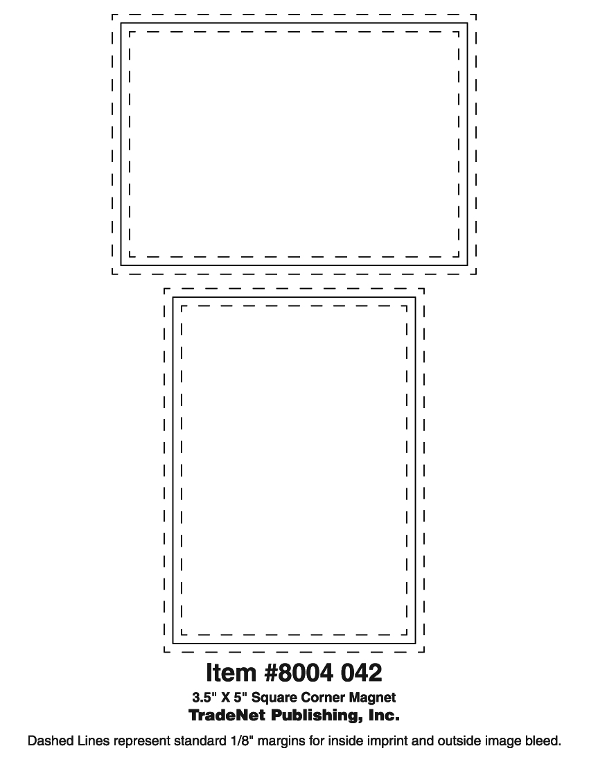 Magnet - 3.5x5 Square Corners 40 Mil Outdoor Safe 3