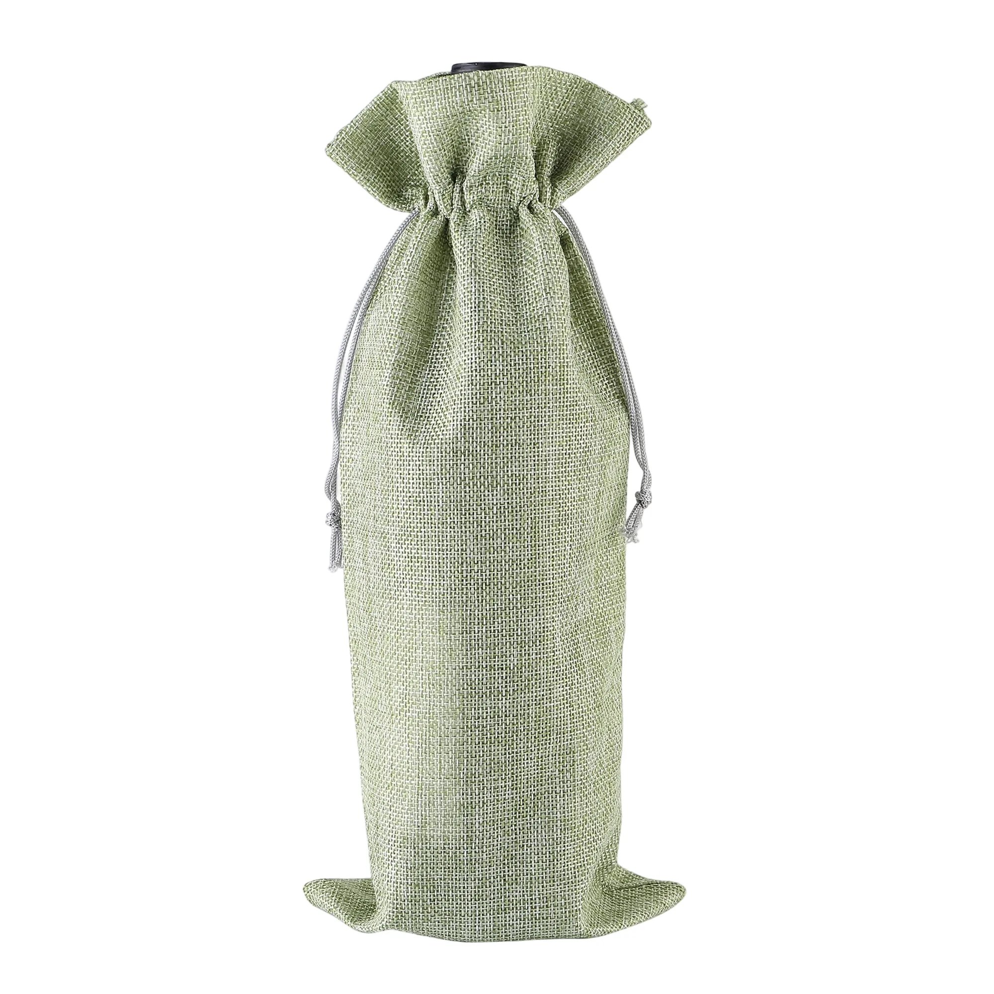 Linen Style Wine Gift Bag 13 Inch 12