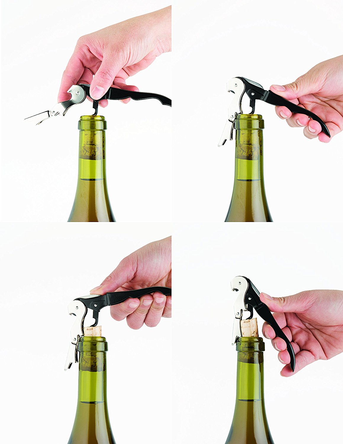 Classic Stainless Steel And ABS Corkscrew Wine Bottle Opener 17