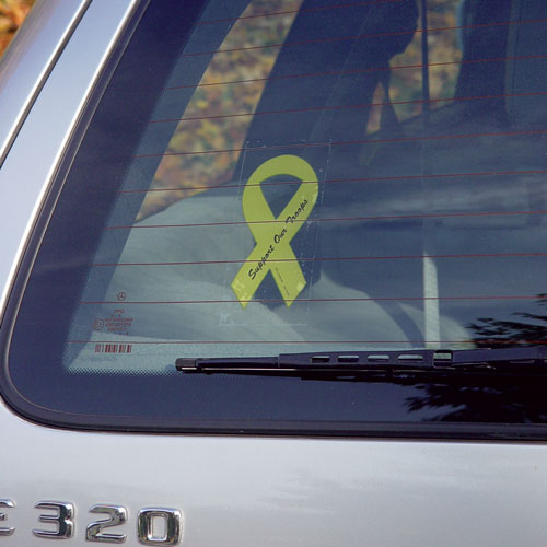 Custom Static Cling Decal with Face Down Application 1