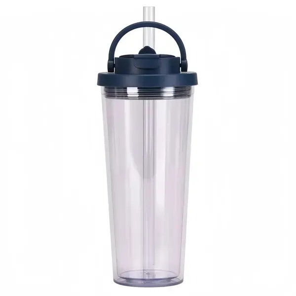 24oz Boba Tumbler - Insulated Cup with Lid & Straw 26