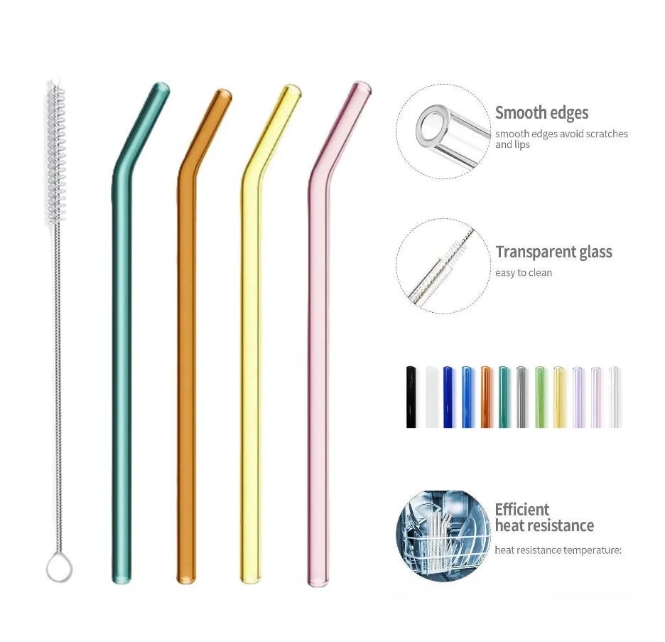 Reusable Drinking Glass Straws 5
