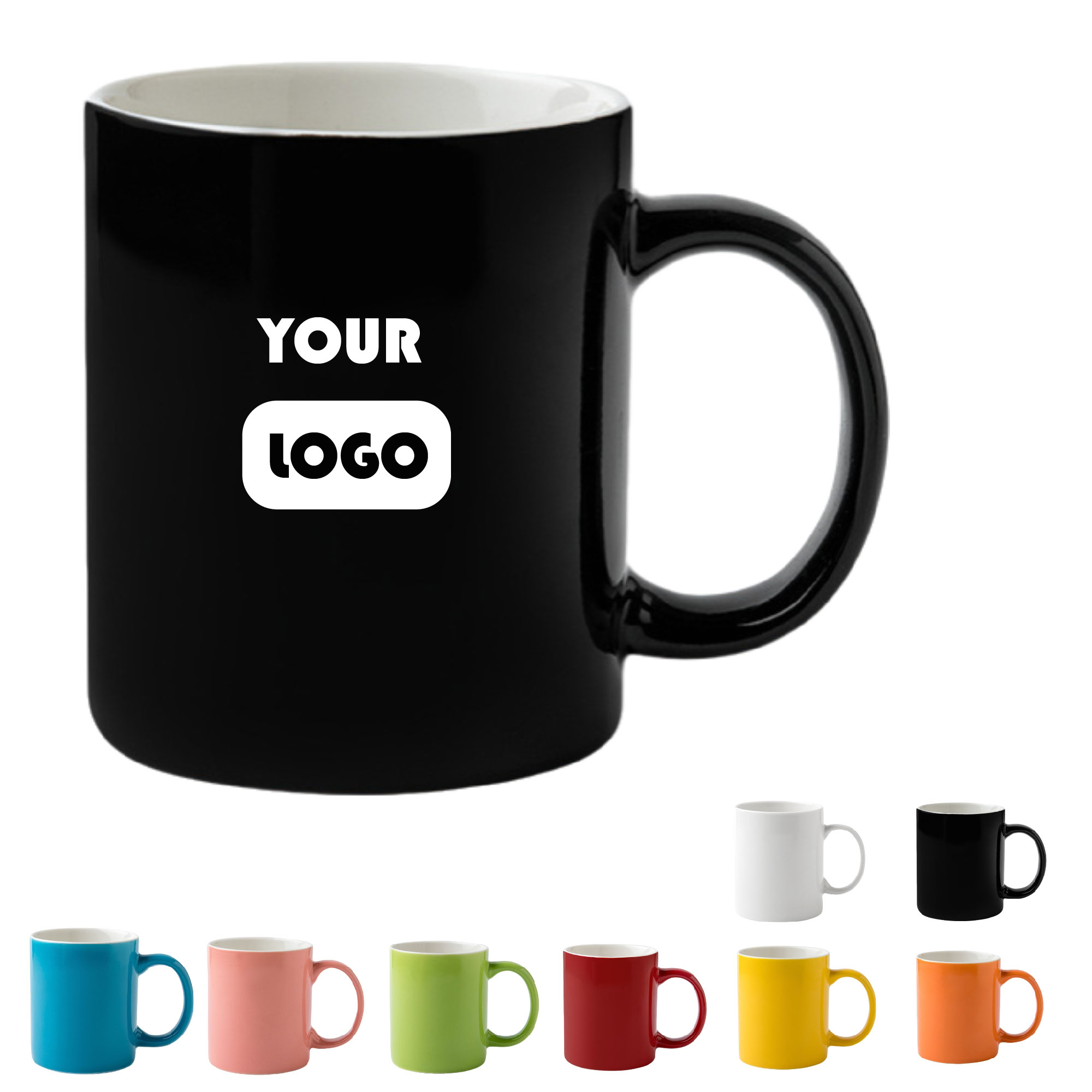 12oz Multi-Color Ceramic Mug 2