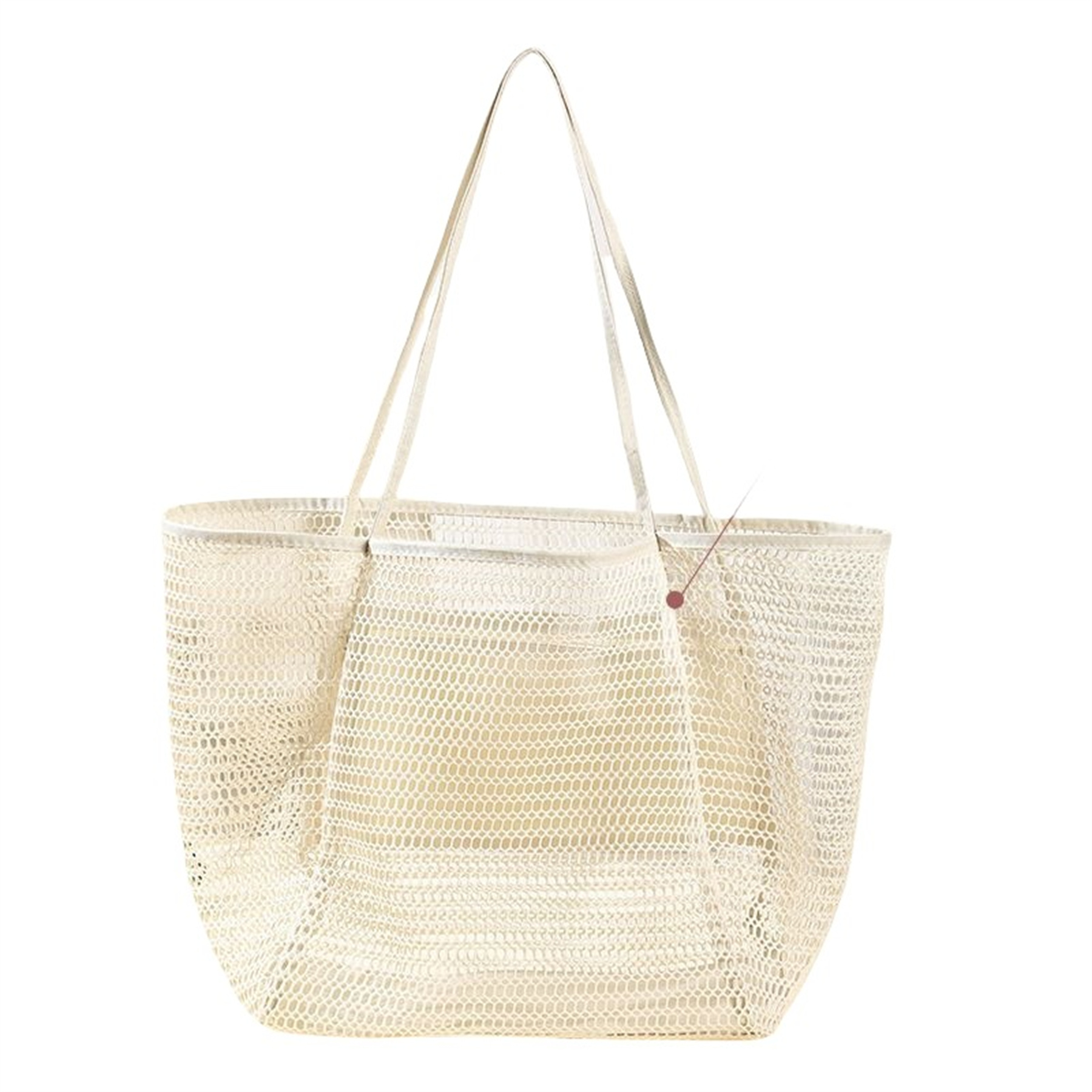 Mesh Beach Tote Womens Shoulder Handbag, custom tote bag with logo imprint 2