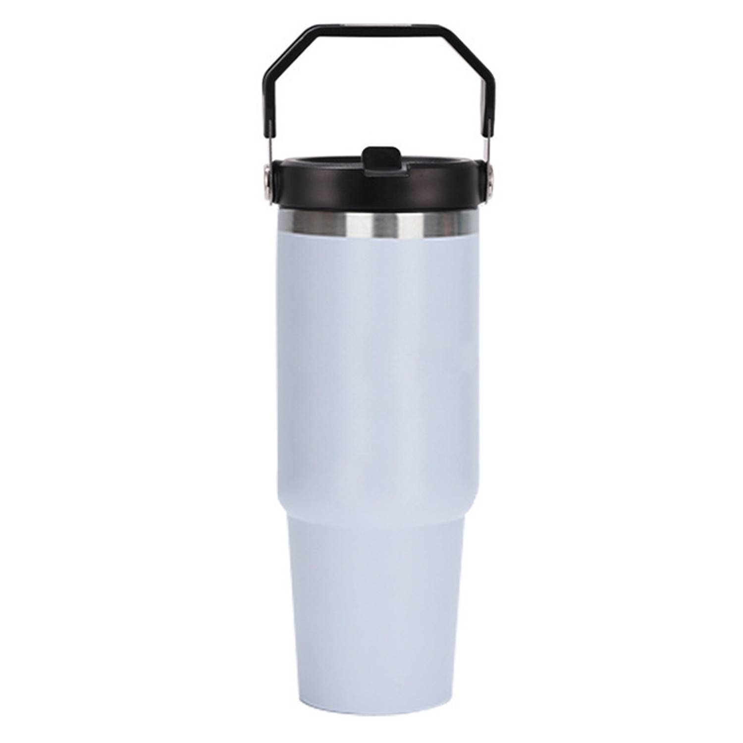 20oz Portable Stainless Steel Insulated Cup w/ Straw 3