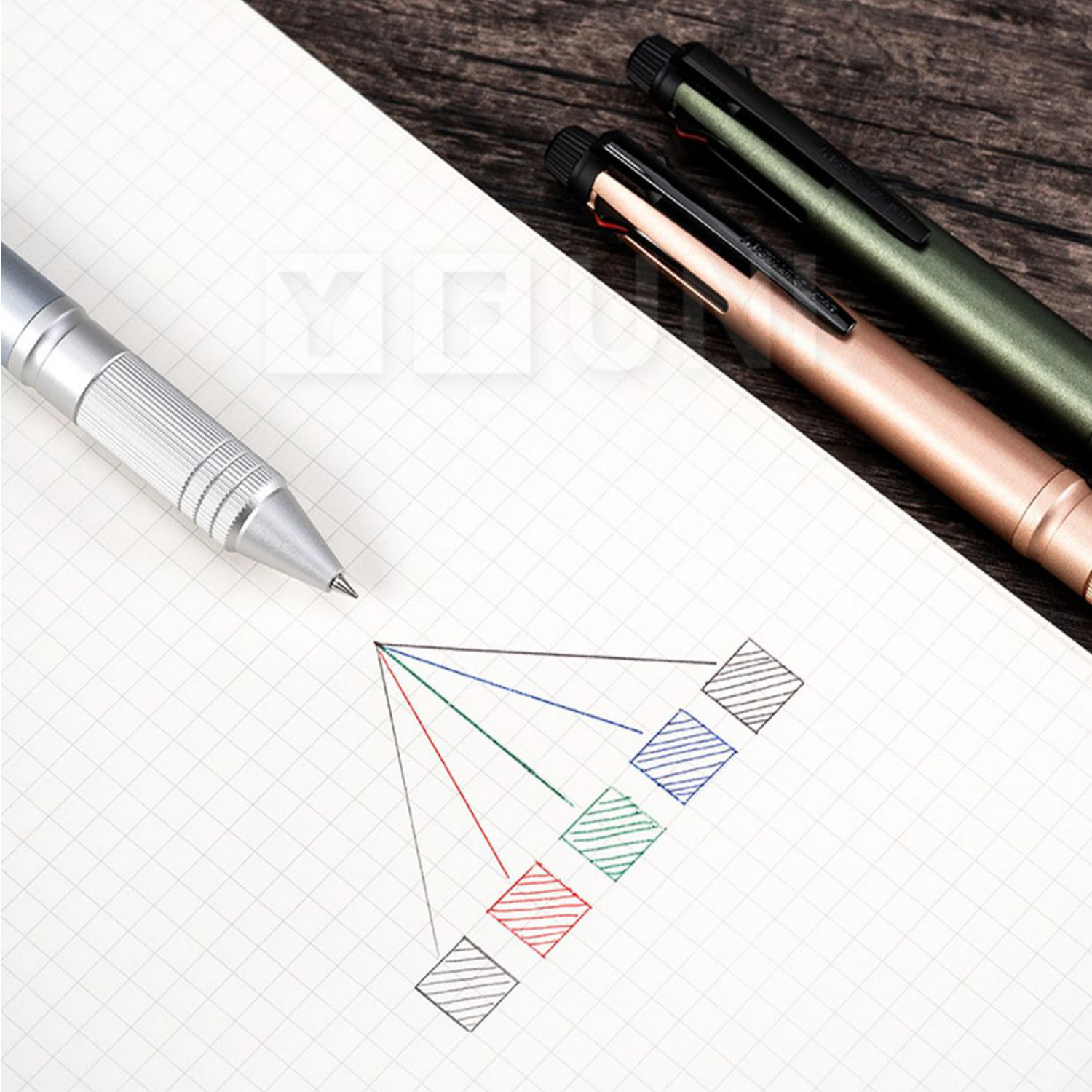 Multifunctional Metal Click Pen Ballpoint 6