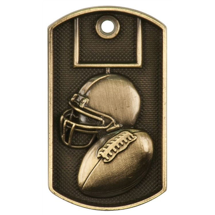 Football 3D Metal Dog Tag 2