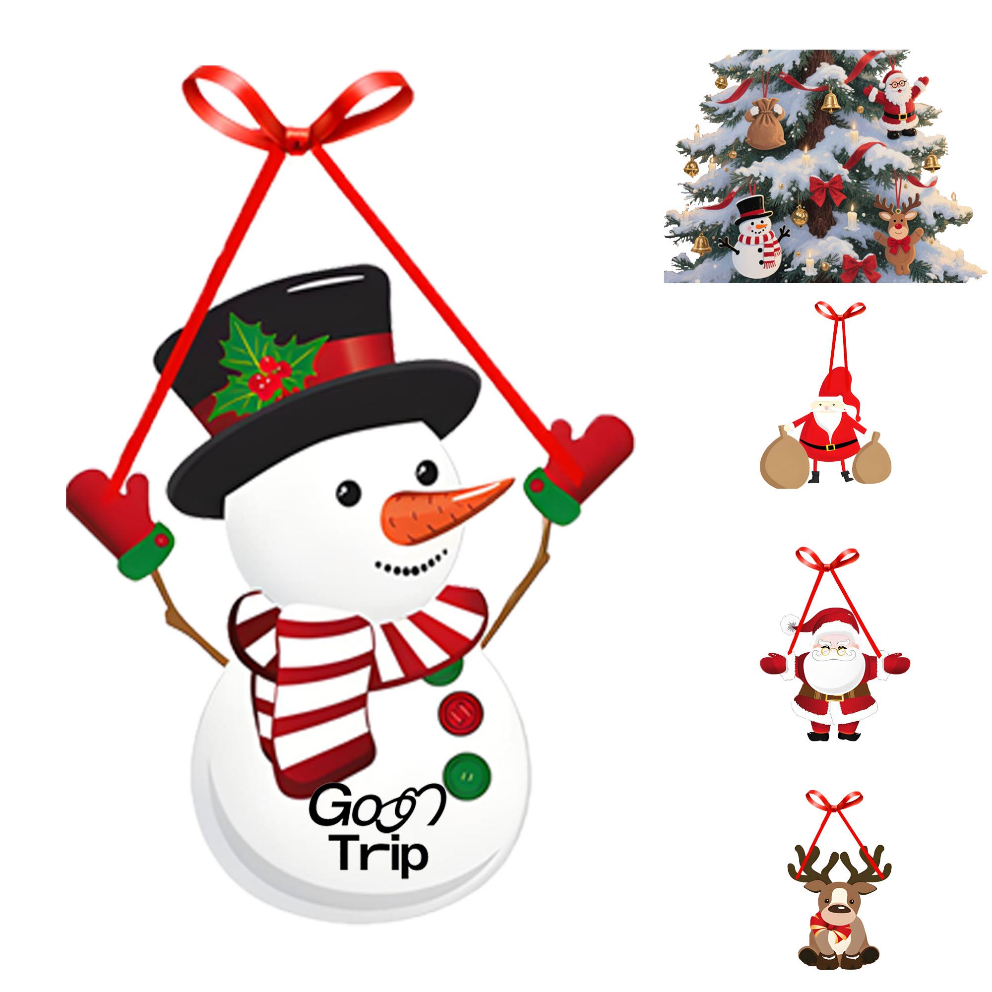 Christmas Cartoon Door Frame 3