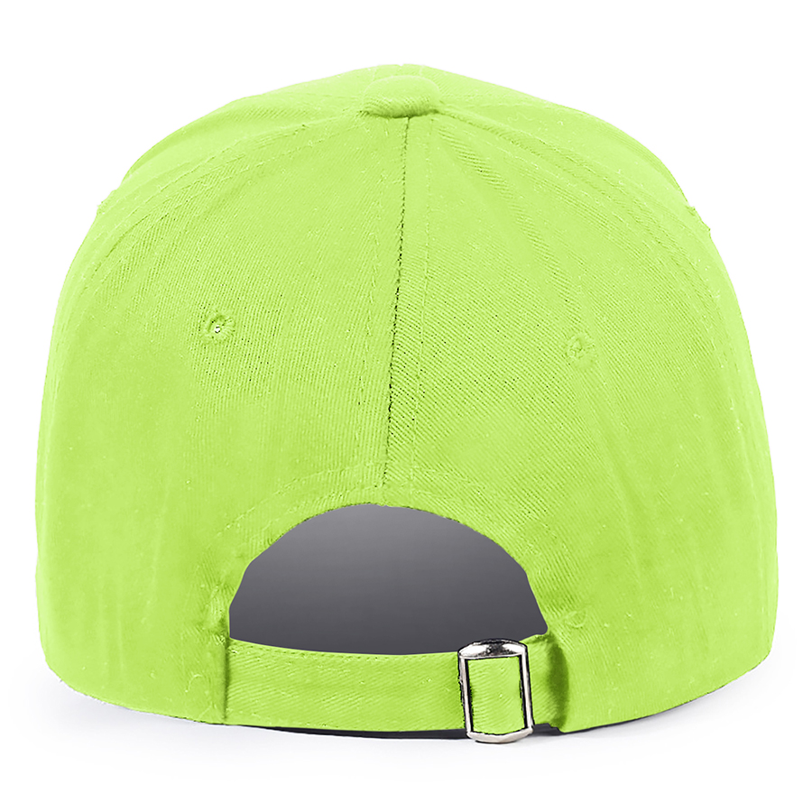 Stock Solid Color Cotton 6-Panel Baseball Cap w/ D-Ring 44