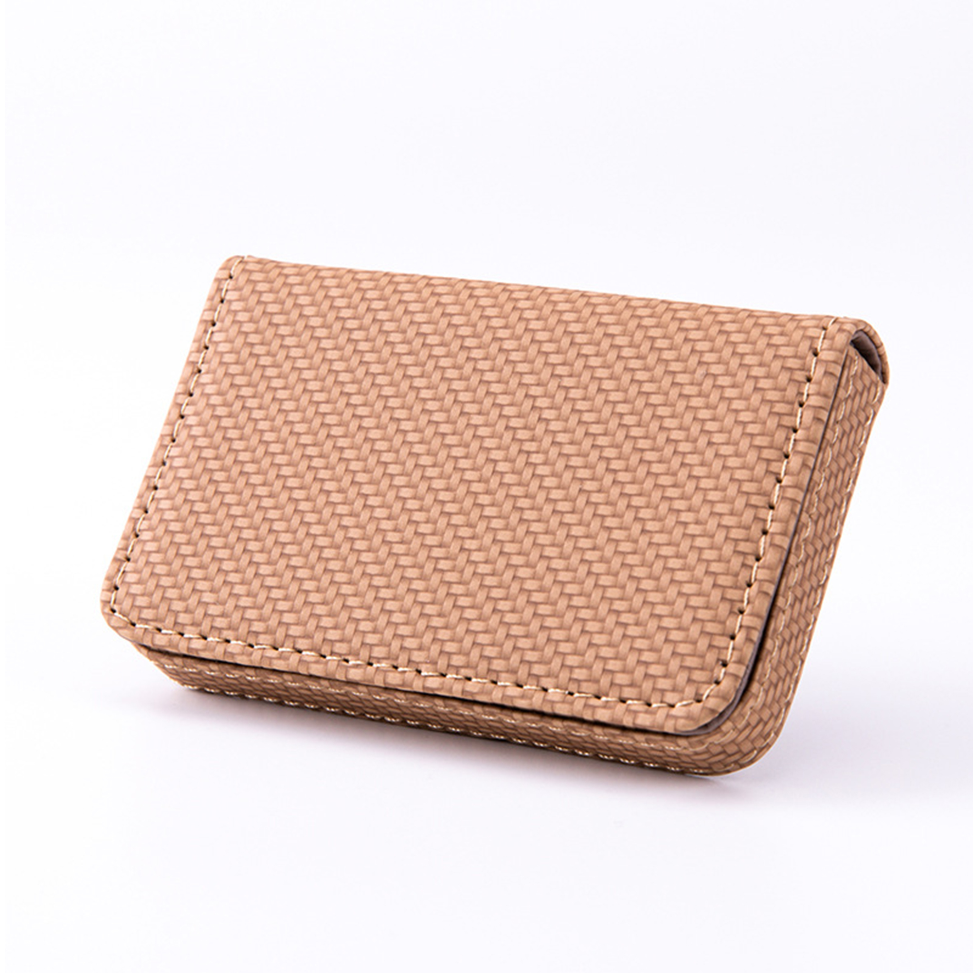 Polyurethane Business Card Wallet With Magnetic Closure 3.94" Length X 2.56" Width 16