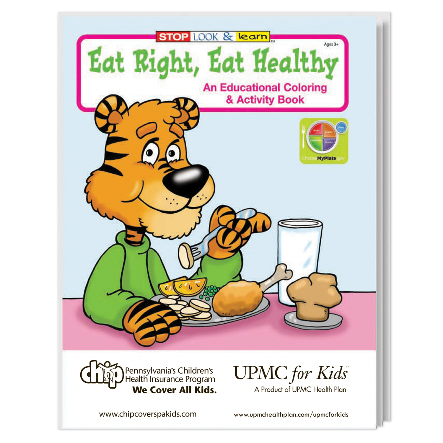 Eat Right, Eat Healthy Coloring Book 1