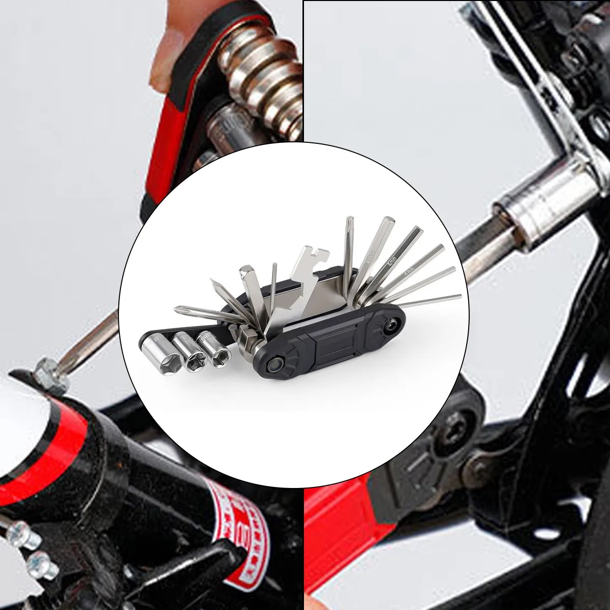 Multi Tool Folding Repair Kit With Hex Wrenches And Sockets 2