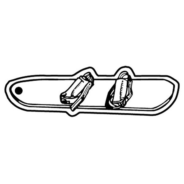 Snowboard Key Tag - Spot Color 1