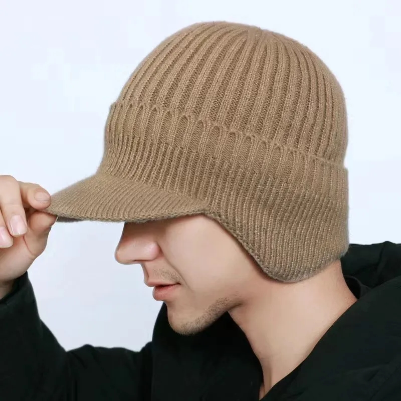 Winter For Men Outdoor Fleece Hat Scarf Set 4