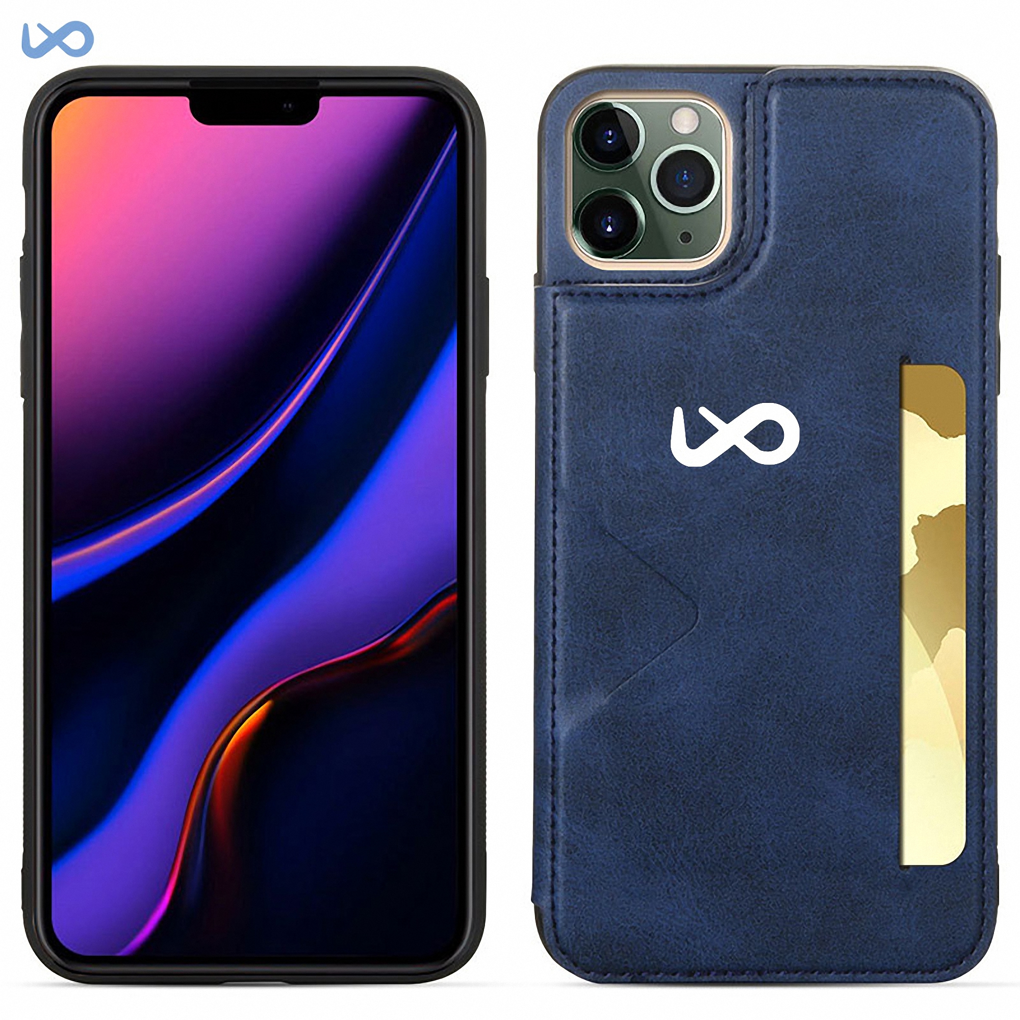 Faux Leather Phone Case with Card Holder 4