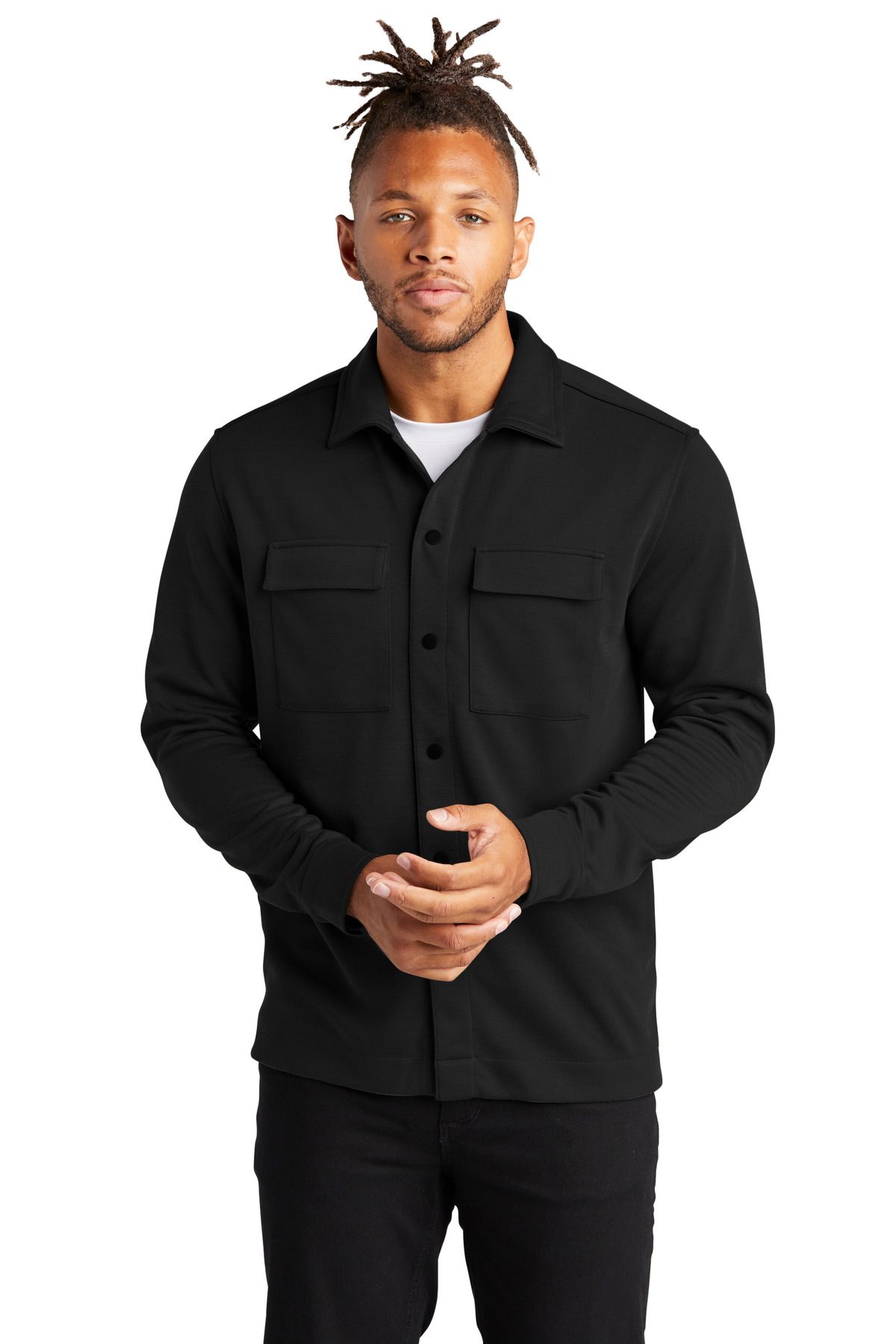 Mercer+Mettle Double-Knit Snap Front Jacket MM3004 18