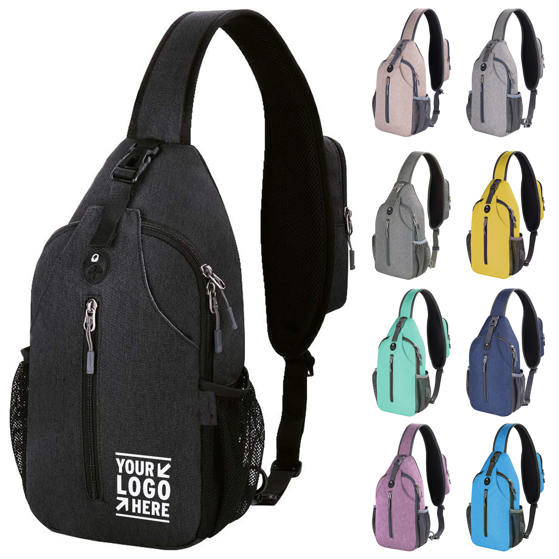 Crossbody Sling Backpack Travel Hiking Chest Bag Daypack